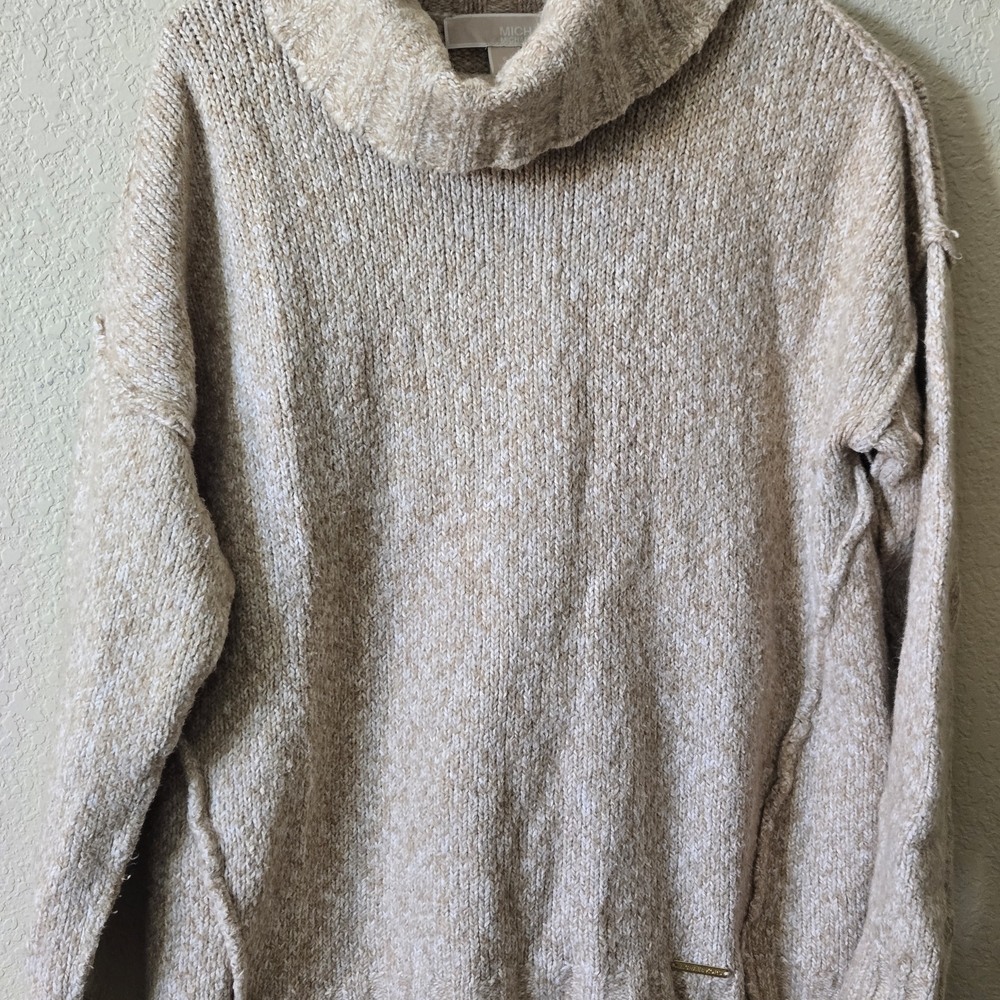 Michael Kors Beige Turtleneck Sweater